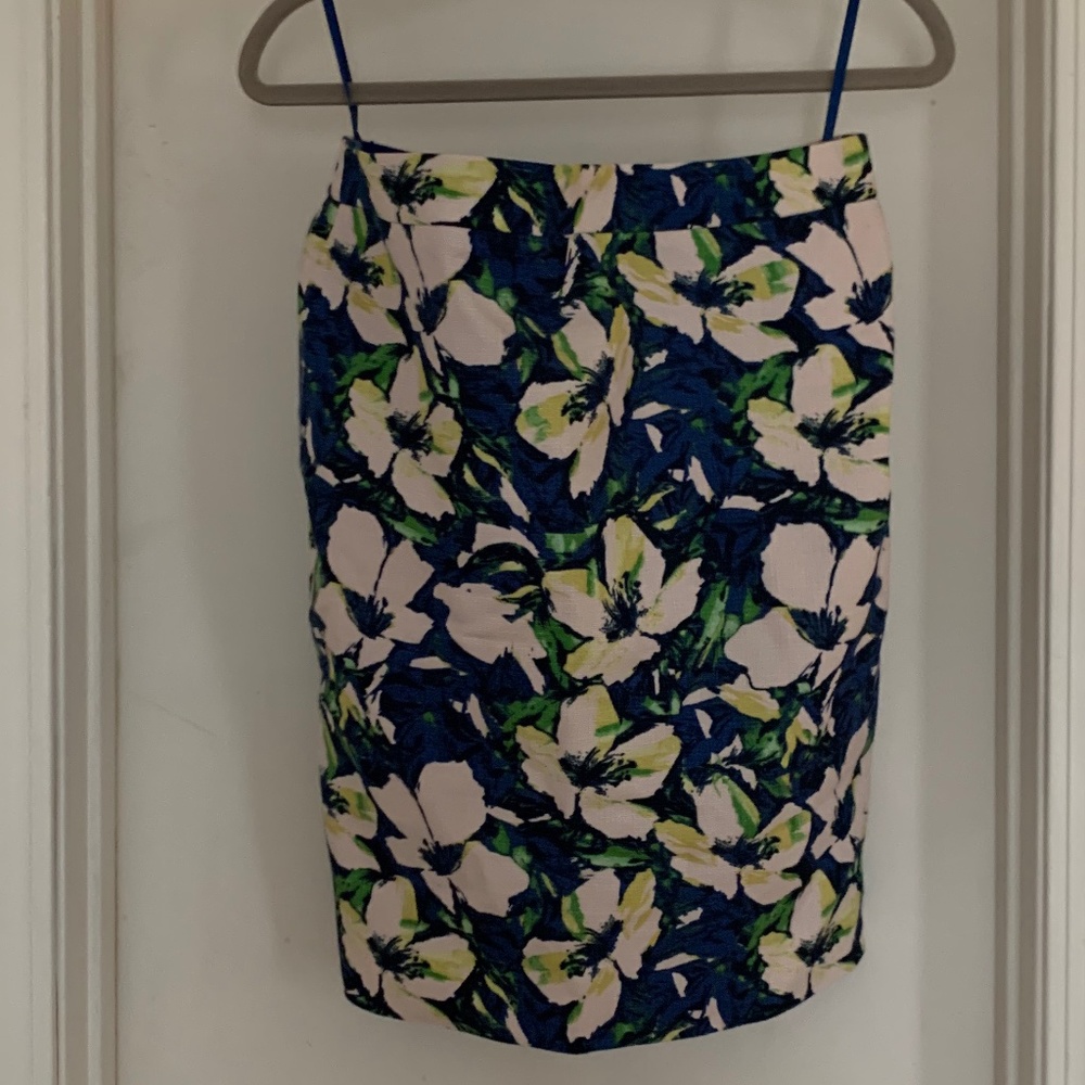 J.Crew Floral Pencil Skirt